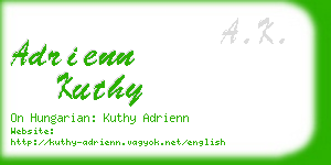 adrienn kuthy business card